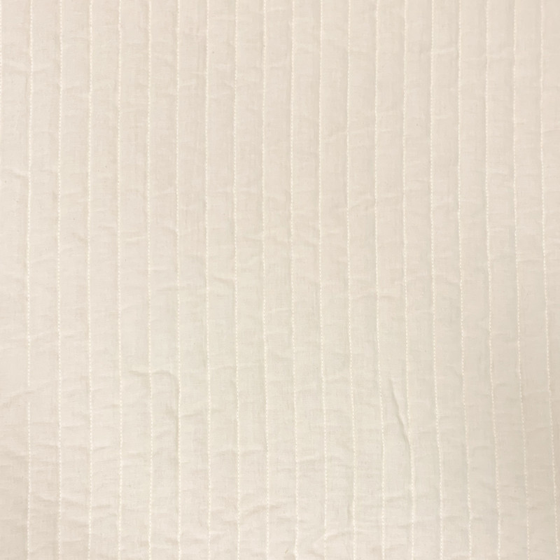 Printed Quilted Double Gauze STOLPA Ecru / Ecru